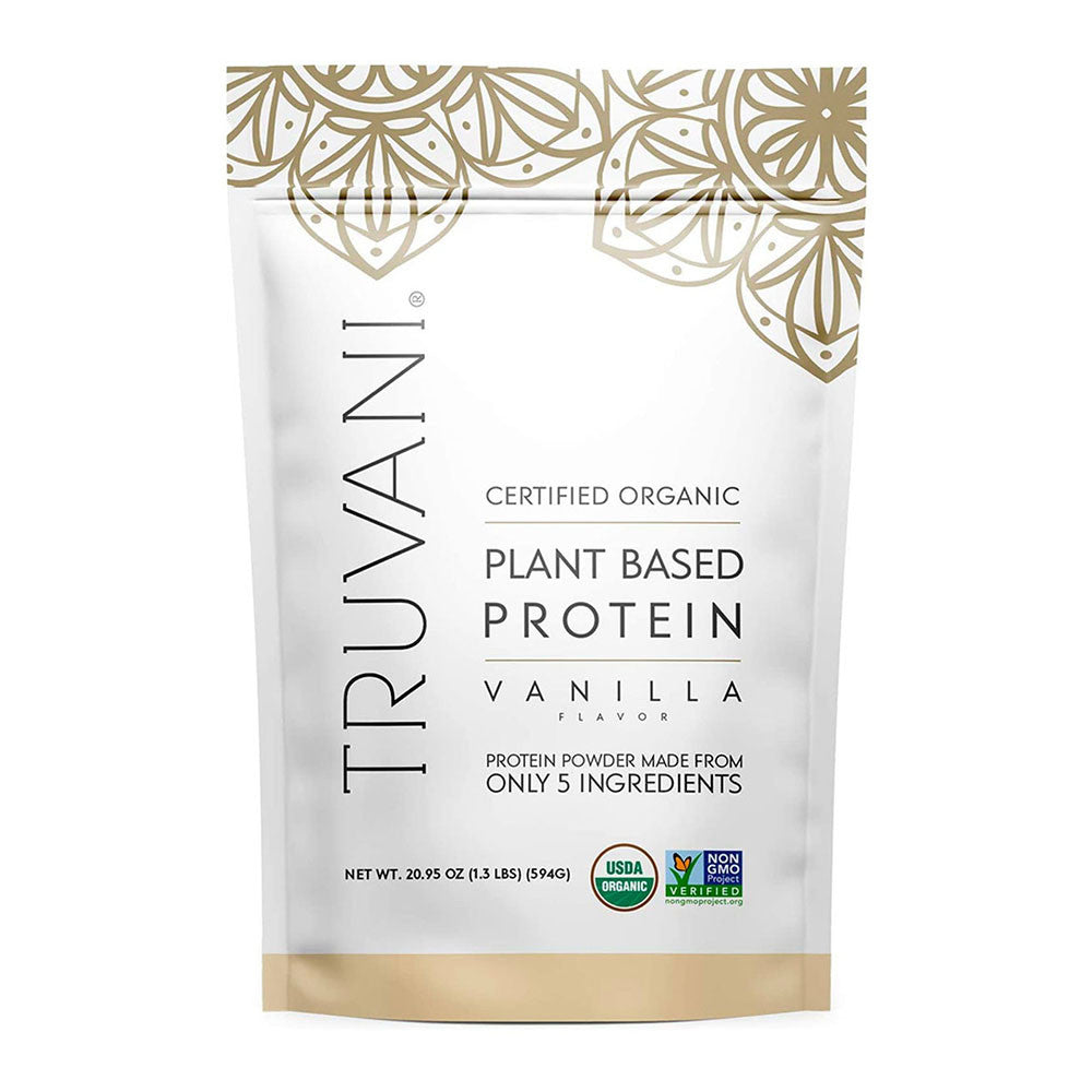 Truvani Organic Vanilla Protein Powder, 20.9 Oz